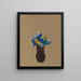 Pensées - Odilon Redon — kehystetty taideteos seinällä