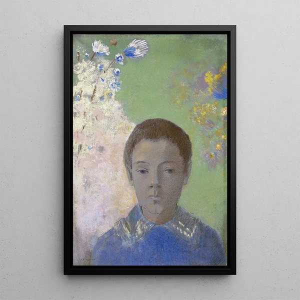 Portrait d'Ari Redon - Odilon Redon — kehystetty taideteos seinällä