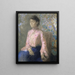 Portrait of Miss Jeanne Chane - Odilon Redon — kehystetty taideteos seinällä