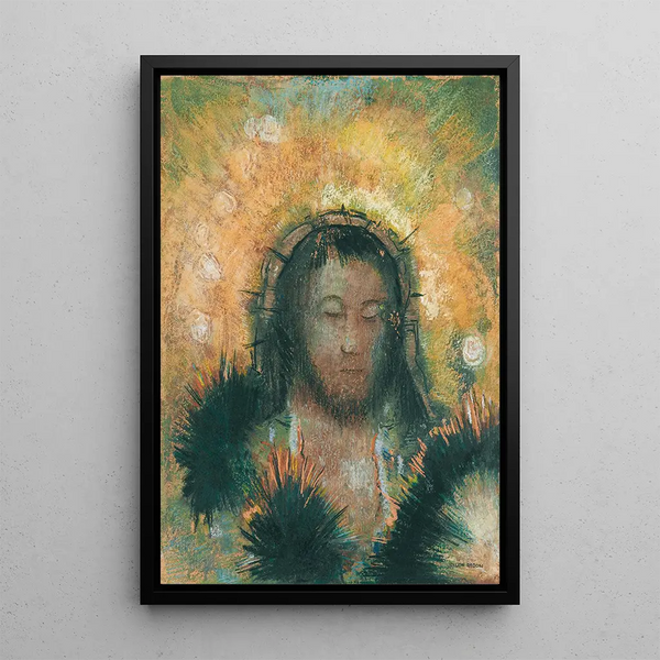 Tête de Christ - Odilon Redon — kehystetty taideteos seinällä