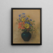 Fleurs sauvages - Odilon Redon — kehystetty taideteos seinällä