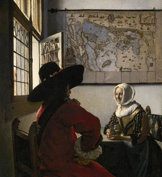 Officier et fille riant - Johannes Vermeer
