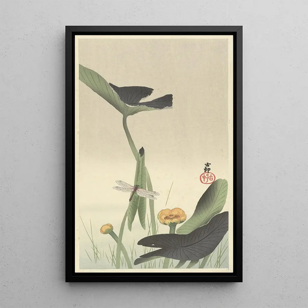 Sudenkorento ja lootus | Ohara Koson — kehystetty taideteos seinällä
