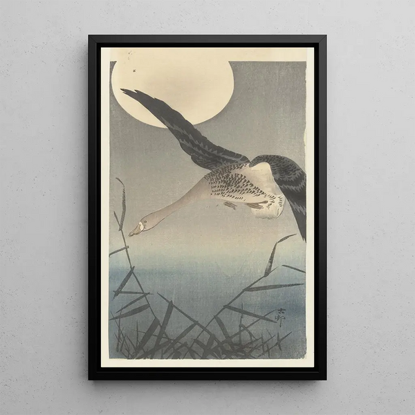Joutsen - Ohara Koson — kehystetty taideteos seinällä