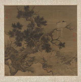 Li Di - Birds on a Tree above a Cataract.webp