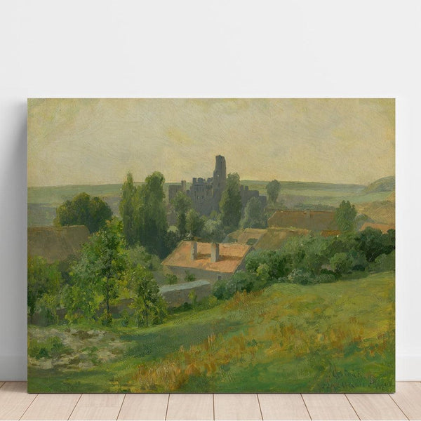 Maalauksen jäljennös Okor Castle - Ľudovít Čordák