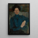 Muotokuva Maria Koniewska-Kalinowska 1875-1968 taiteilija - Olga Boznańska — kehystetty taideteos seinällä