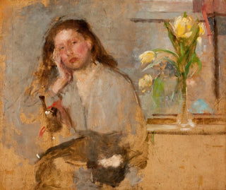 Esquisse de portrait d'une jeune fille - Olga Boznańska — näkymä teoksesta