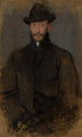 Muotokuva Antoni Kamieski 1860-1933 taiteilija - Olga Boznańska — näkymä teoksesta
