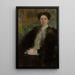 Zofia Kirkor-Kiedro'n muotokuva synt. Grabska 1872-1952 - Olga Boznańska — kehystetty taideteos seinällä