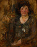 Portrait d'une dame au collier - Olga Boznańska — näkymä teoksesta