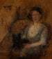 Étude d'une figure féminine - Olga Boznańska — näkymä teoksesta