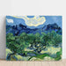 Maalauksen jäljennös Oliivipuut ja Alpilles taustalla - Vincent Van Gogh