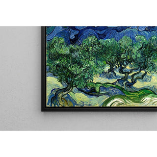 Oliviers avec les Alpilles en arrière-plan - Vincent Van Gogh | Reproduction Tableau Décoration murale affiche copie