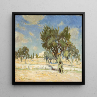 Abraham Neuman - Olive trees near Jerusalem.webp