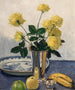 Nature morte aux roses jaunes Nature morte aux roses jaunes - Olle Hjortzberg — näkymä teoksesta
