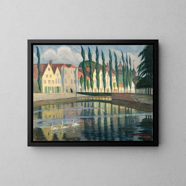 Brugge - Olof Sager-Nelson — kehystetty taideteos seinällä