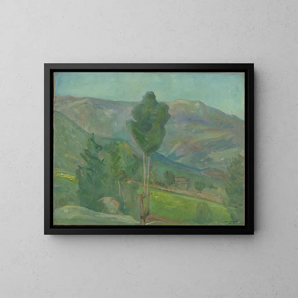 Vue de Seljord - Oluf Wold-Torne — kehystetty taideteos seinällä