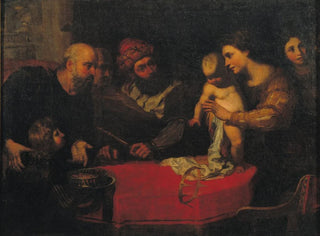 Orazio de Ferrari - The Child Moses Throws down Pharaohs Crown.webp