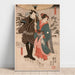 Maalauksen jäljennös Osayo ja Genta - Utagawa Kuniyoshi