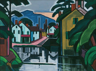 Vieux port de canal - Oscar Bluemner — näkymä teoksesta