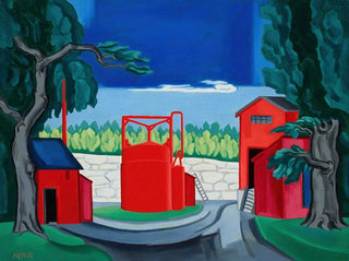 West Quincy - Oscar Bluemner — näkymä teoksesta