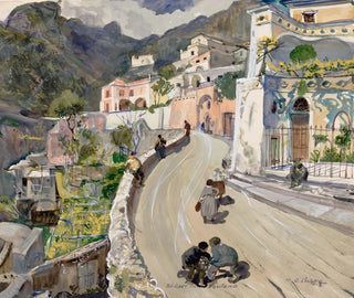 Vue de Positano - Oskar Laske — näkymä teoksesta