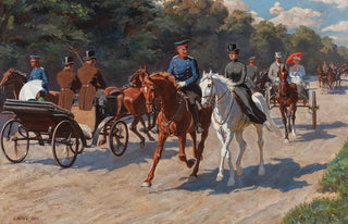 Oskar Mert - Riding Out and Driving on the Promenade.webp