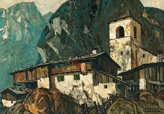 Oskar Mulley - Mountain church and farm.webp