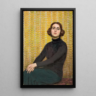 Osmar Schindler - Female model with yellow background.webp