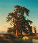 Un arbre majestueux dans la lumière du soir - Oswald Achenbach — näkymä teoksesta