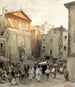 Funérailles à Palestrina - Oswald Achenbach — näkymä teoksesta