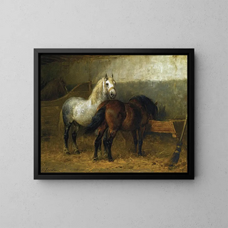 Otto Eerelman - Horses in stable.webp