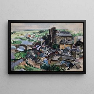 Otto Geigenberger - Esch an der Sauer Gesamtansicht Luxemburg.webp