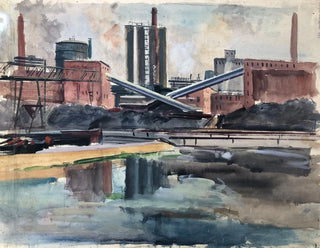 Usine à Linz - Otto Geigenberger — näkymä teoksesta