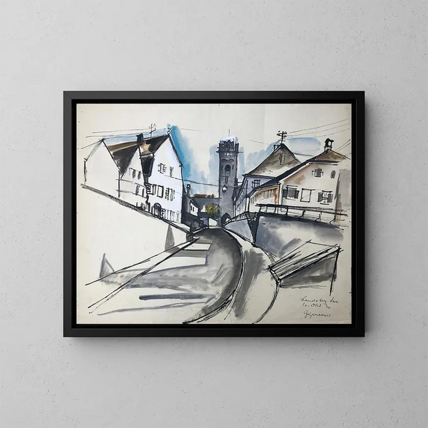 Landsberg-sur-le-Lech - Otto Geigenberger — kehystetty taideteos seinällä