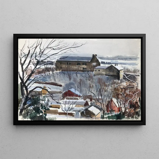 Otto Geigenberger - Verschneite Vorfrhlingslandschaft.webp