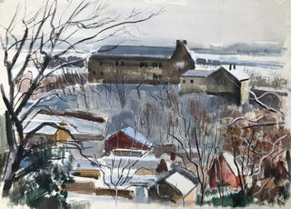 Otto Geigenberger - Verschneite Vorfrhlingslandschaft.webp