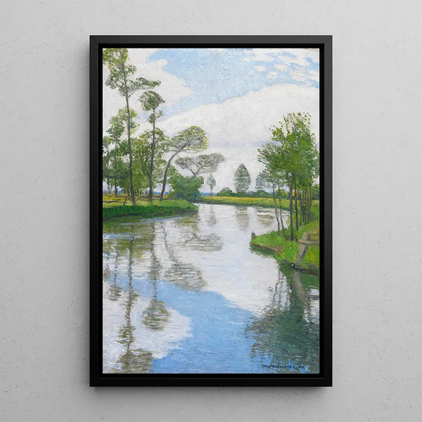 Joenranta - Otto Modersohn — kehystetty taideteos seinällä