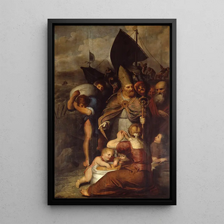 Otto van Veen - During a Famine in Myra Saint Nicholas Saves the People.webp