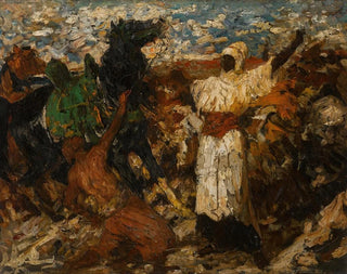 Otto von Faber du Faur - Reining in the Horses.webp