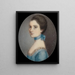 Portrait d'une dame - Ozias Humphry — kehystetty taideteos seinällä