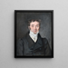 Portrait of the teacher Hans Jensen Visby 1777-1870 from the parish of Aagerup Ramlse - P. C. Skovgaard — kehystetty taideteos seinällä