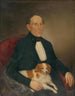 Portrait d'un homme assis avec un chien - Palinka — näkymä teoksesta