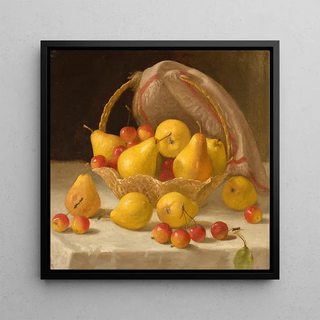 Panier de poires et de pommettes - John F Francis