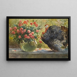 Paolo Sala - Garden terrace with turkey.webp