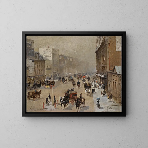 Tottenham Court Road, Lontoo - Paolo Sala — kehystetty taideteos seinällä