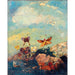 Maalauksen jäljennös Papillons - Odilon Redon
