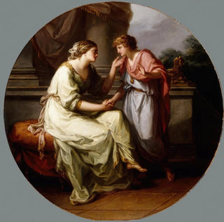 Papirius Praetextatus supplié par sa mère de révéler les secrets des délibérations du Sénat romain - Angelica Kauffmann