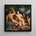 Paris ja Oenone - Cornelis Cornelisz van Haarlem — kehystetty taideteos seinällä